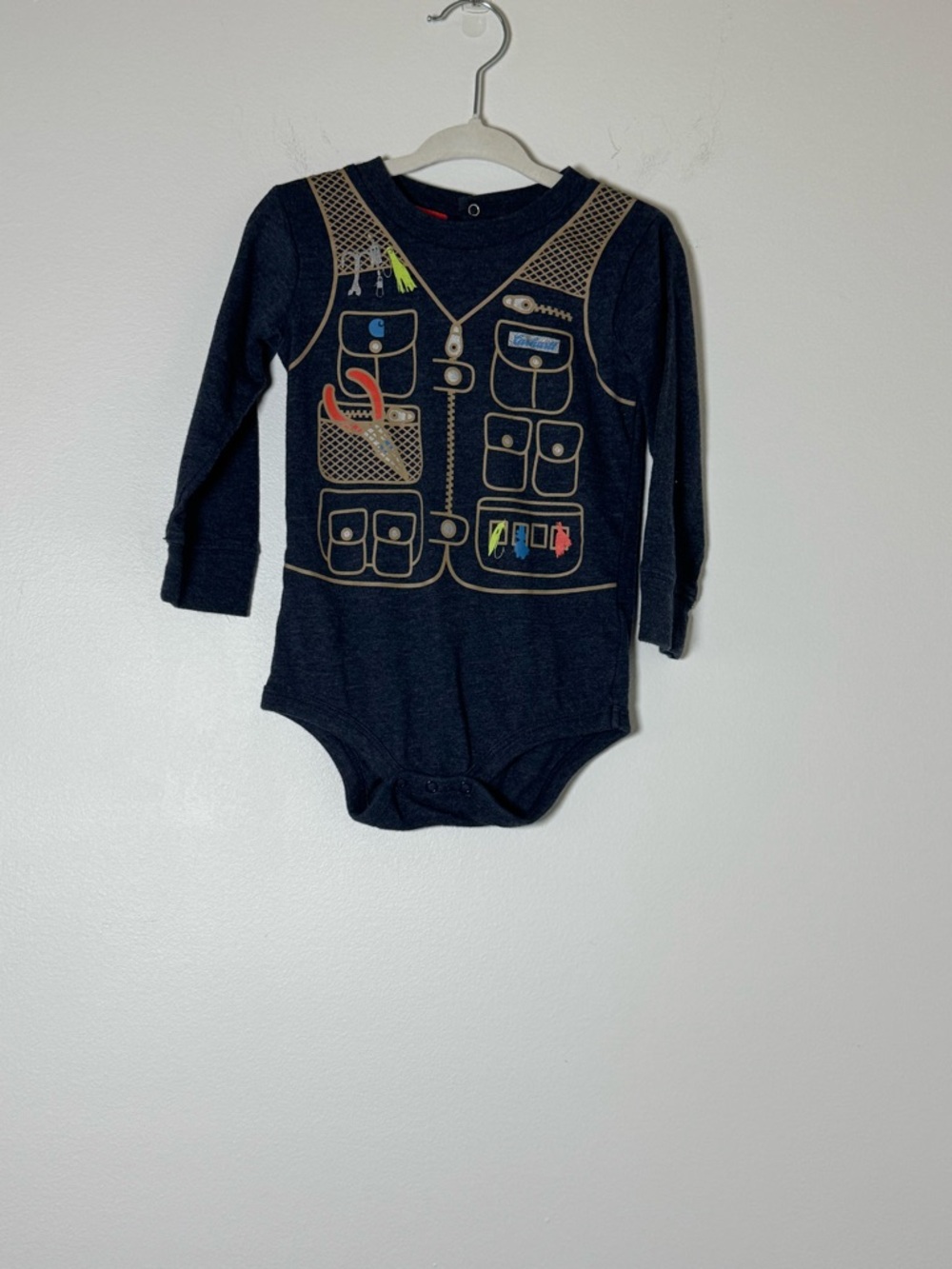 Carhartt Baby 18M Long Sleeve Bodysuit Graphic Utility Vest One Piece